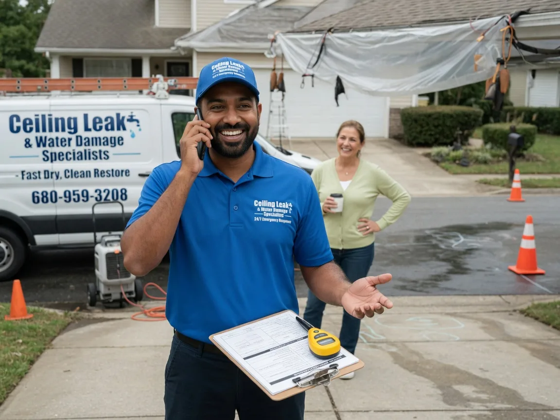 Ceiling Leak Cleanup Muskego, WI FAQs